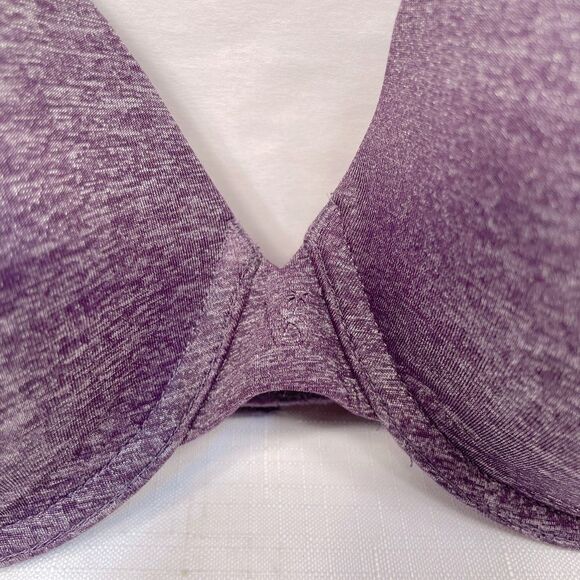 Victoria's Secret Purple UPLIFT Semi Demi Bra with Molded Cups 34D - Picture 2 of 6